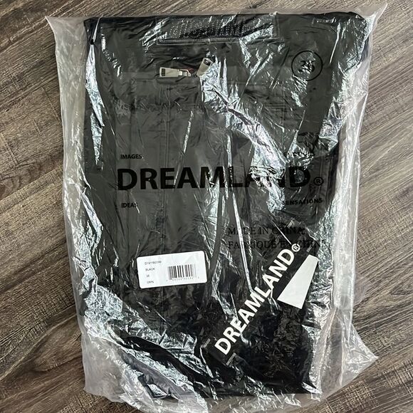 New Dreamland Snow Tech Utility Jeans Size Men’s 36W 34L Black Streetwear - Picture 7 of 8